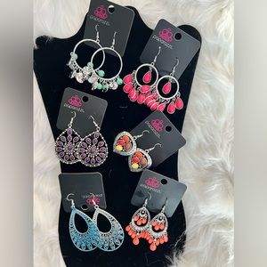 Assorted earrings lot, 6 pair